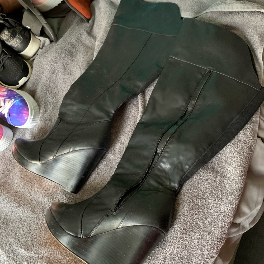 Torrid wide width thigh high boots size 8
